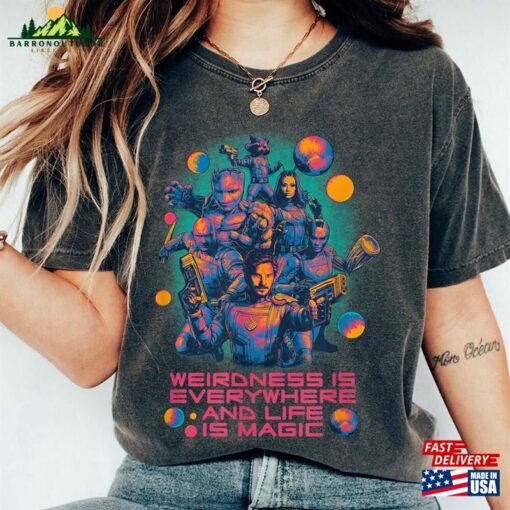 Weirdness Everywhere Shirt Marvel Movie 2023 Guardians Of The Galaxy Volume 3 Classic Hoodie