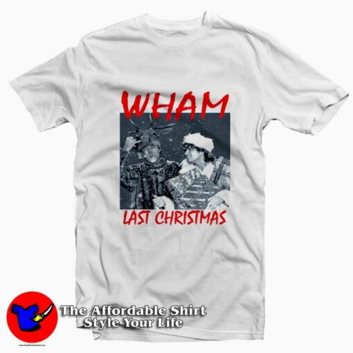 Wham Last Christmas George Michael Graphic T-Shirt On Sale