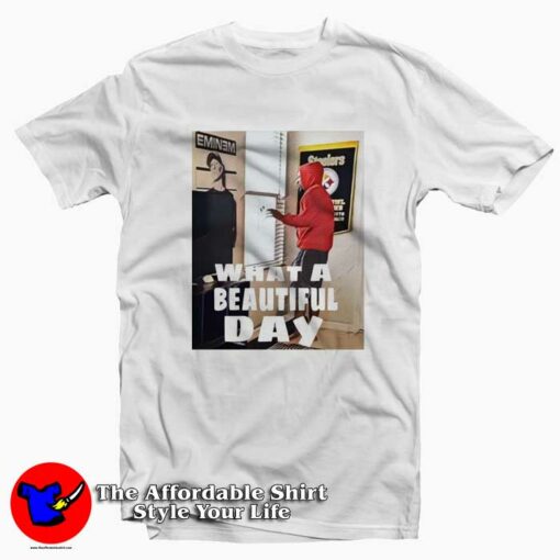 What A Beautiful Day With Eminem Picture T-shirt Cheap