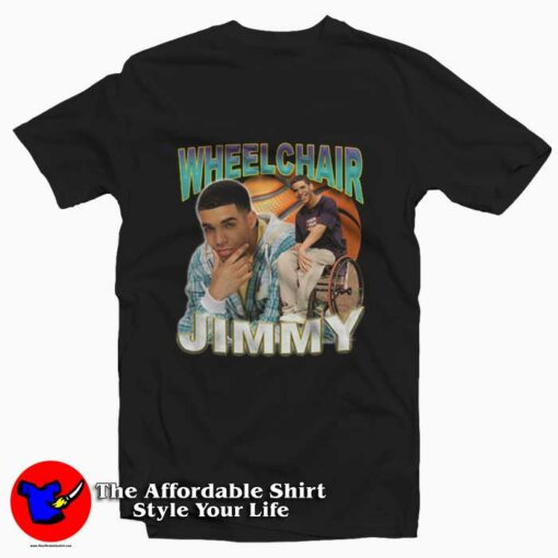 Wheelchair Jimmy Bootleg Graphic T-Shirt On Sale