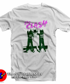 White Riot Joe Strummer Mick Jones The Clash T-Shirt On Sale
