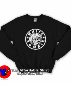 White Zombi CLassic Logo Vintage Sweatshirt On Sale White Zombi CLassic Logo Vintage Sweatshirt On Sale