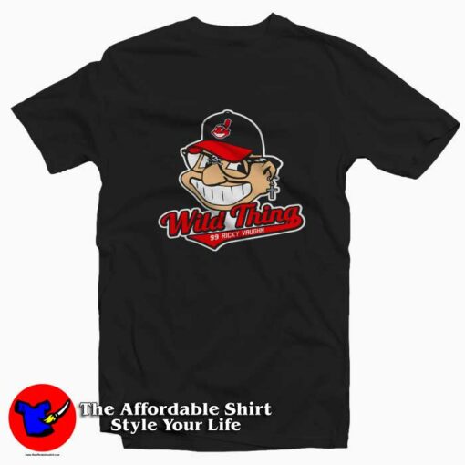 Will Thing Ricky Vaughn Cartoon Baseball T-shirt On Sale