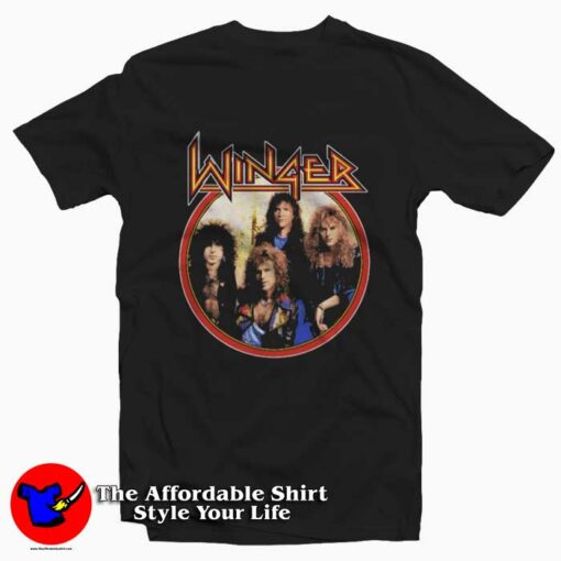 Winger In The Heart Of The Young Tour Graphic T-Shirt On Sale