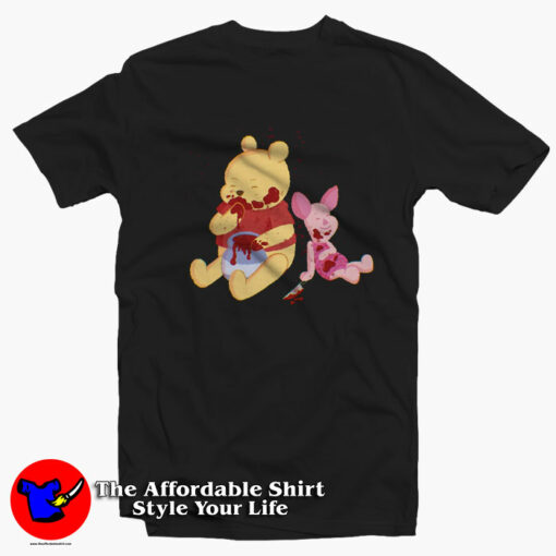 Winnie The Pooh Becomes a Slasher T-Shirt On Sale