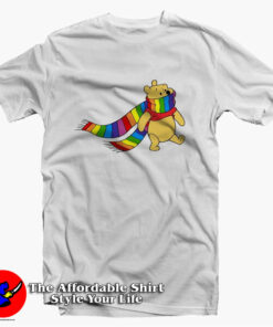 Winnie The Pooh Rainbow Print Love Unisex T-Shirt On Sale Winnie The Pooh Rainbow Print Love Unisex T-Shirt On Sale