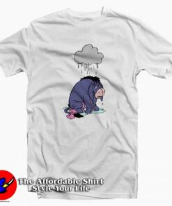Winnie The Pooh Rainy Sad Eeyore Unisex T-shirt On Sale