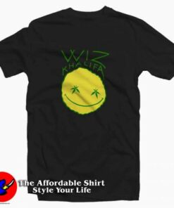 Wiz Khalifa Fat Line Smiley Tee Shirt