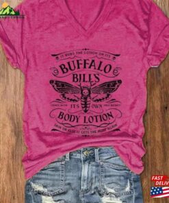 Women’s Buffalo Bill Halloween Print V Neck T-Shirt Sweatshirt Hoodie Women’s Buffalo Bill Halloween Print V Neck T-Shirt Sweatshirt Hoodie