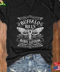 Women’s Buffalo Bill Halloween Print V Neck T-Shirt Sweatshirt Hoodie Women’s Buffalo Bill Halloween Print V Neck T-Shirt Sweatshirt Hoodie