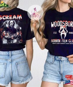Woodsboro Horror Film Club 2 Sided Shirt Scream Vintage Halloween T-Shirt Classic