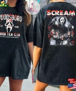 Woodsboro Horror Film Club 2 Sided Shirt Scream Vintage Halloween T-Shirt Classic