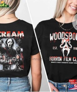 Woodsboro Horror Film Club 2 Sided Shirt Scream Vintage Halloween T-Shirt Classic 2 Woodsboro Horror Film Club 2 Sided Shirt Scream Vintage Halloween T Shirt Classic 3