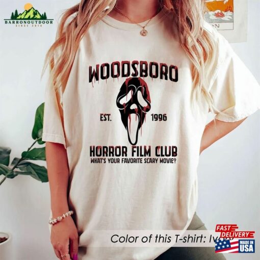 Woodsboro Horror Film Club Shirt Halloween Movie T-Shirt Sweatshirt