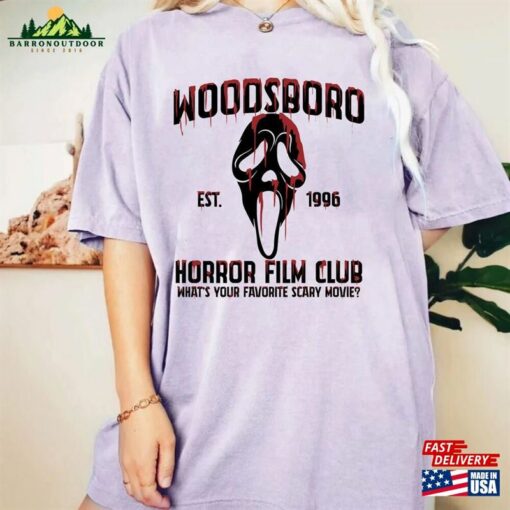 Woodsboro Horror Film Club Shirt Halloween Movie T-Shirt Sweatshirt