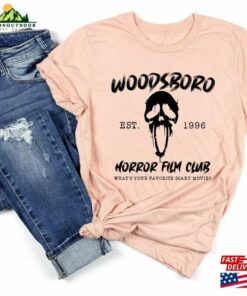 Woodsboro Shirt Scary Movie Horror Film Club T-Shirt Hoodie Classic Woodsboro Shirt Scary Movie Horror Film Club T-Shirt Hoodie Classic