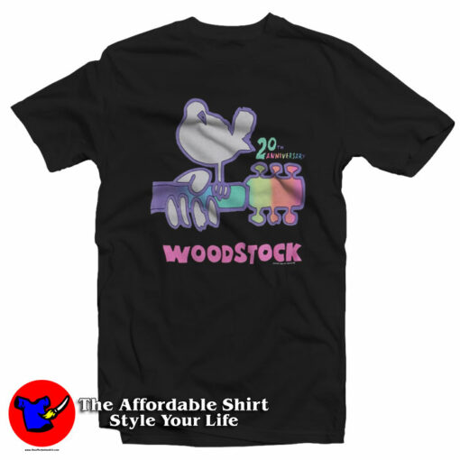 Woodstock 20th Anniversary 1989 Vintage T-Shirt On Sale