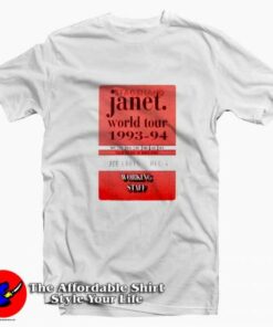 Working Staff Janet Jackson World Tour T-shirt On Sale