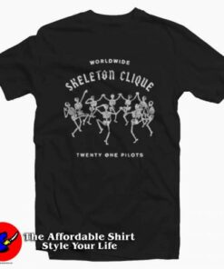 Worldwide Skeleton Clique Twenty One Pilots T-Shirt On Sale