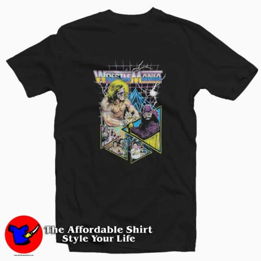 Wrestlemania Ultimate Warrior Vintage T-shirt On Sale