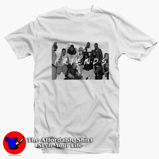 Wu Clan x Friends Vintage Rap Hip Hop T-Shirt On Sale