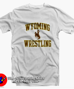Wyoming Cowboys Apparel Wrestling Graphic T-Shirt On Sale