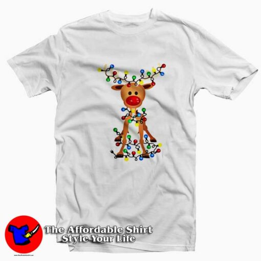 Xmas Christmas Reindeer Santa Funny Unisex T-Shirt On Sale