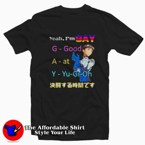 Yeah I’m Gay Good At Yu Gi O Graphic T-Shirt On Sale