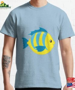Yellow And Blue Fish Classic T-Shirt Unisex