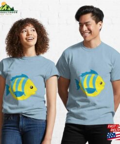 Yellow And Blue Fish Classic T-Shirt Unisex