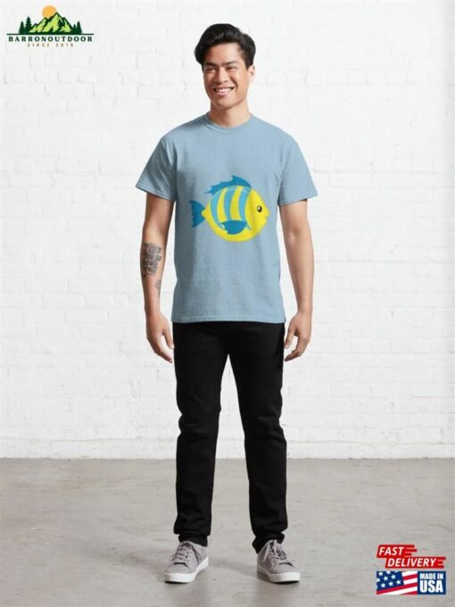 Yellow And Blue Fish Classic T-Shirt Unisex