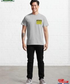 Yellow Road Sign Caution Artificial Intelligence At Work Classic T Shirt Sweatshirt 4