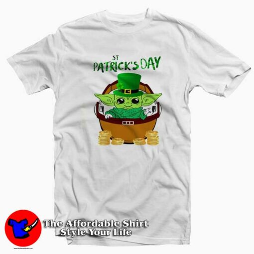 Yoda The Mandalorian St Patrick’s Day T-Shirt Gift Irish Day