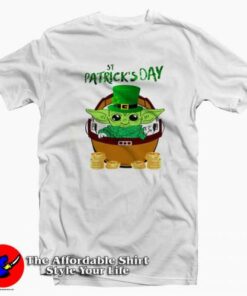 Yoda The Mandalorian St Patrick’s Day T-Shirt Gift Irish Day