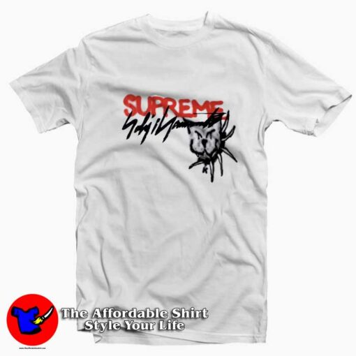 Yohji Yamamoto x Supreme Collab Unisex T-shirt On Sale