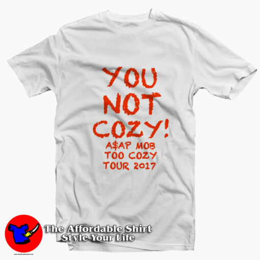 You Not Cozy Asap Rocky New York Attitude Tour T-Shirt On Sale