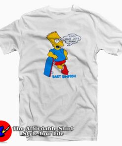 Your Jets Man Bart Simpson Graphic T-Shirt Cheap