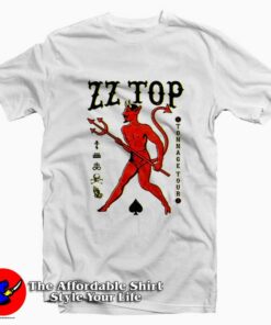 ZZ TOP Devil Spades Graphic Unisex T-Shirt On Sale ZZ TOP Devil Spades Graphic Unisex T-Shirt On Sale