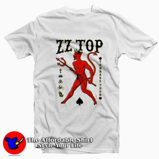 ZZ TOP Devil Spades Graphic Unisex T-Shirt On Sale