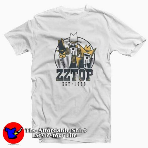 ZZ Top Tres Hombres Hard Rock Tour Vintage T-shirt On Sale