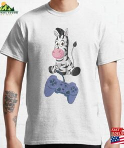 Zebra Gamer T Shirt Funny Animal Classic T-Shirt Unisex Sweatshirt