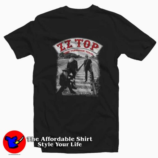 Zz Top The Tonnage Tour Vintage Unisex T-shirt On Sale