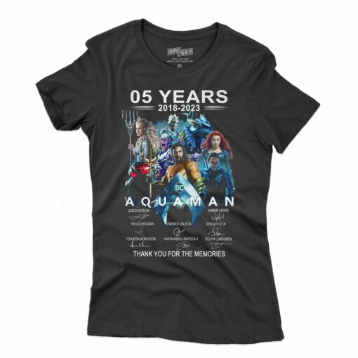 05 Years 2018 – 2023 Aquaman Thank You For The Memories T-shirt