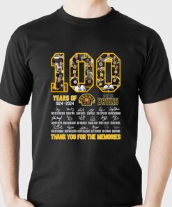 100 Years Of 1924 2024 Boston Bruins Thank You For The Memories T shirt 1