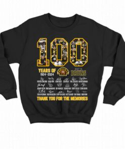 100 Years Of 1924 2024 Boston Bruins Thank You For The Memories T shirt 4