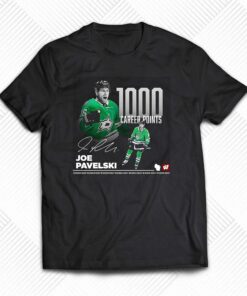 1000 Career Points Joe Pavelski Dallas Stars Signature Shirt 1