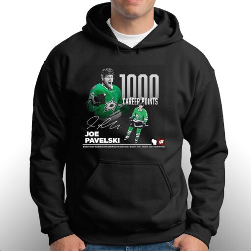 1000 Career Points Joe Pavelski Dallas Stars Signature Shirt