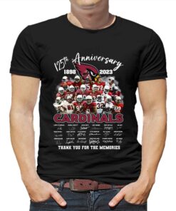 125th Anniversary 1898 2023 Cardinals Thank You For The Memories T shirt 1