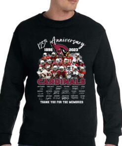 125th Anniversary 1898 – 2023 Cardinals Thank You For The Memories T-shirt 3 125th Anniversary 1898 2023 Cardinals Thank You For The Memories T shirt 4