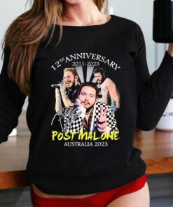 12th Anniversary 2011 2023 Post Malone Australia 2023 Signature Shirt 2